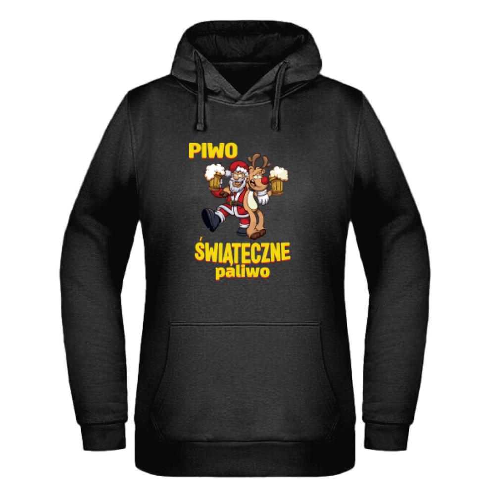 Piwo Świąteczne paliwo bluza damska z kapturem