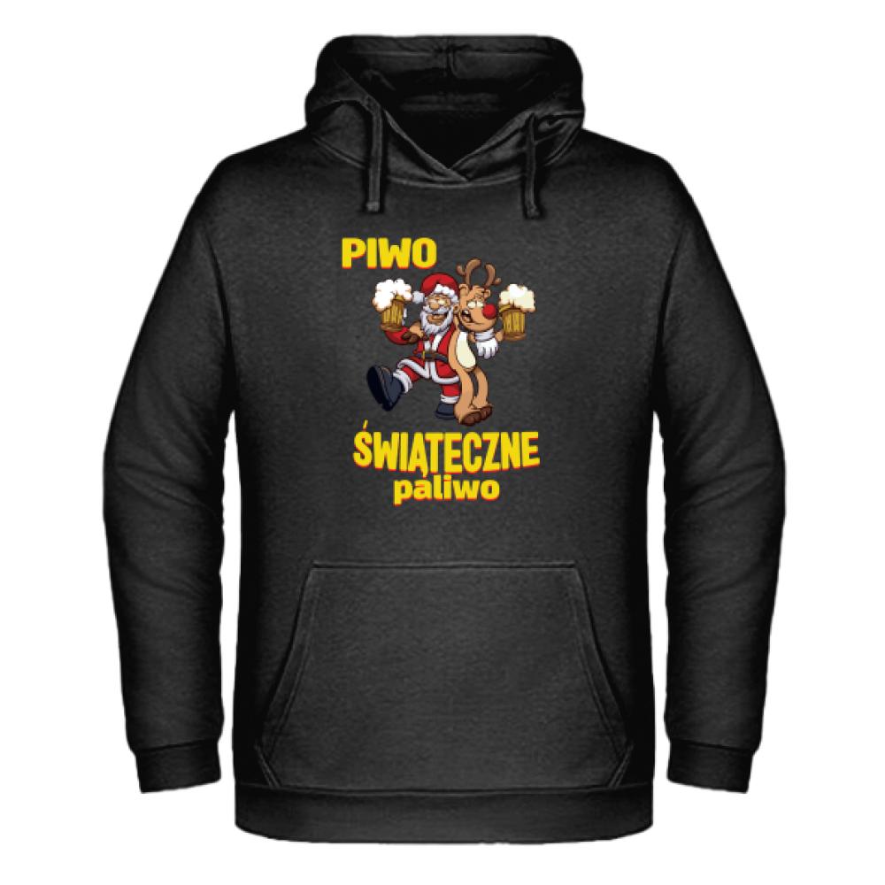 Piwo Świąteczne paliwo bluza męska z kapturem
