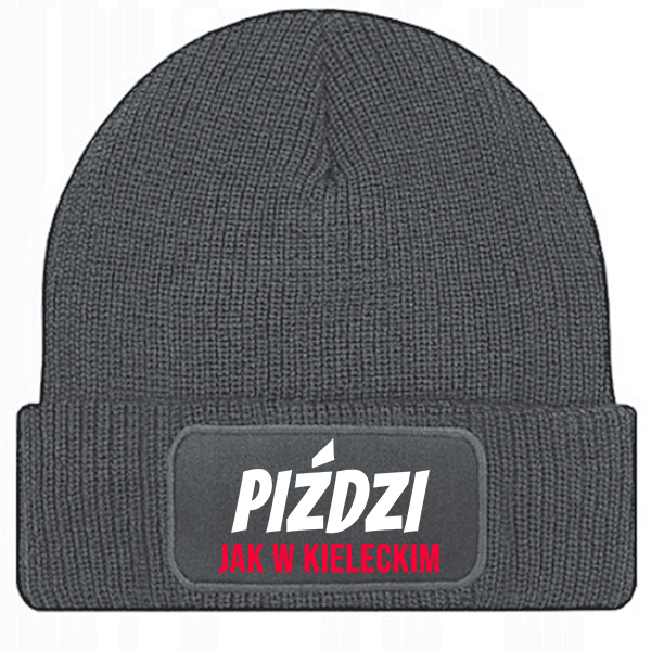 Piździ jak w kieleckim czapka zimowa kolor czapka zimowa szara