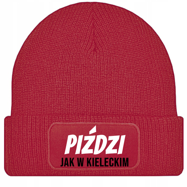 Piździ jak w kieleckim czapka zimowa kolor czerwony
