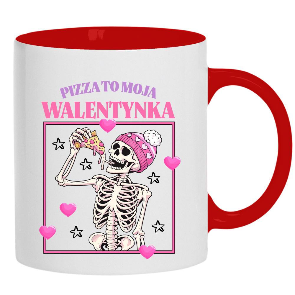 Pizza to moja walentynka kubek ucho kolor