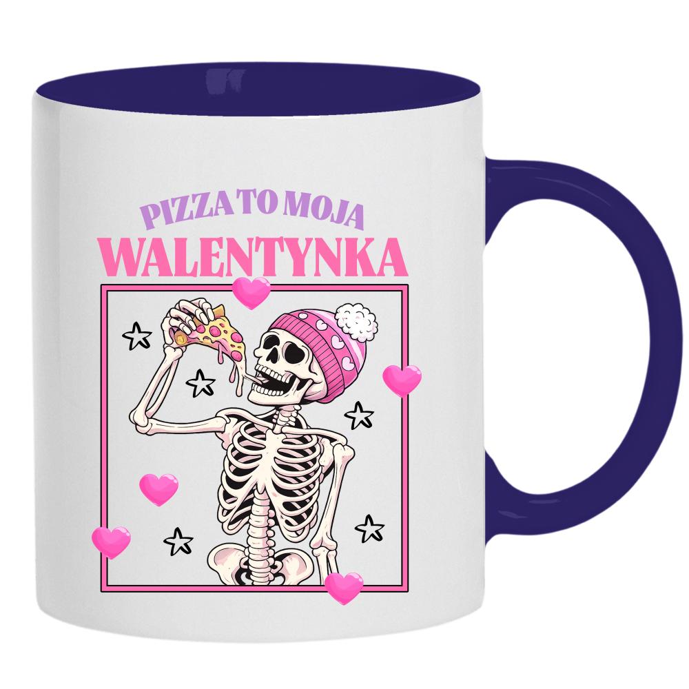 Pizza to moja walentynka kubek ucho kolor kolor navy