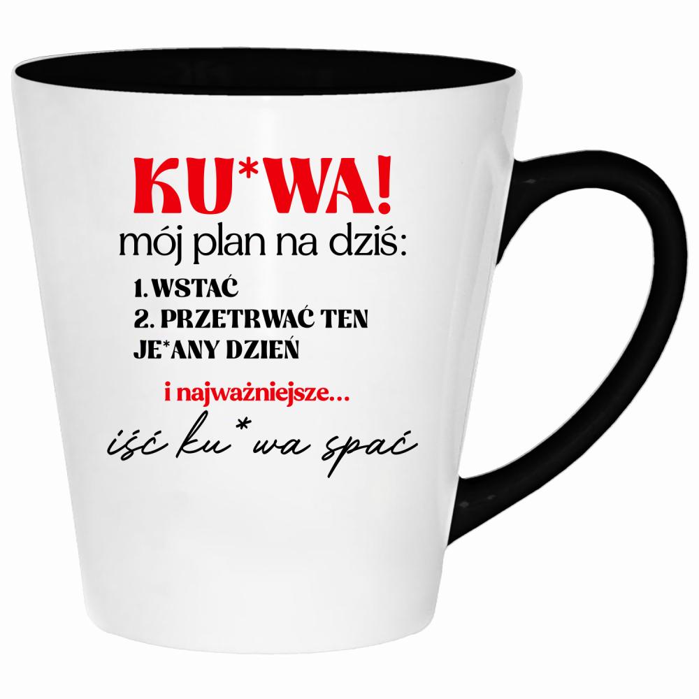 PLAN NA DZIŚ kubek latte kolor miętowo zielony