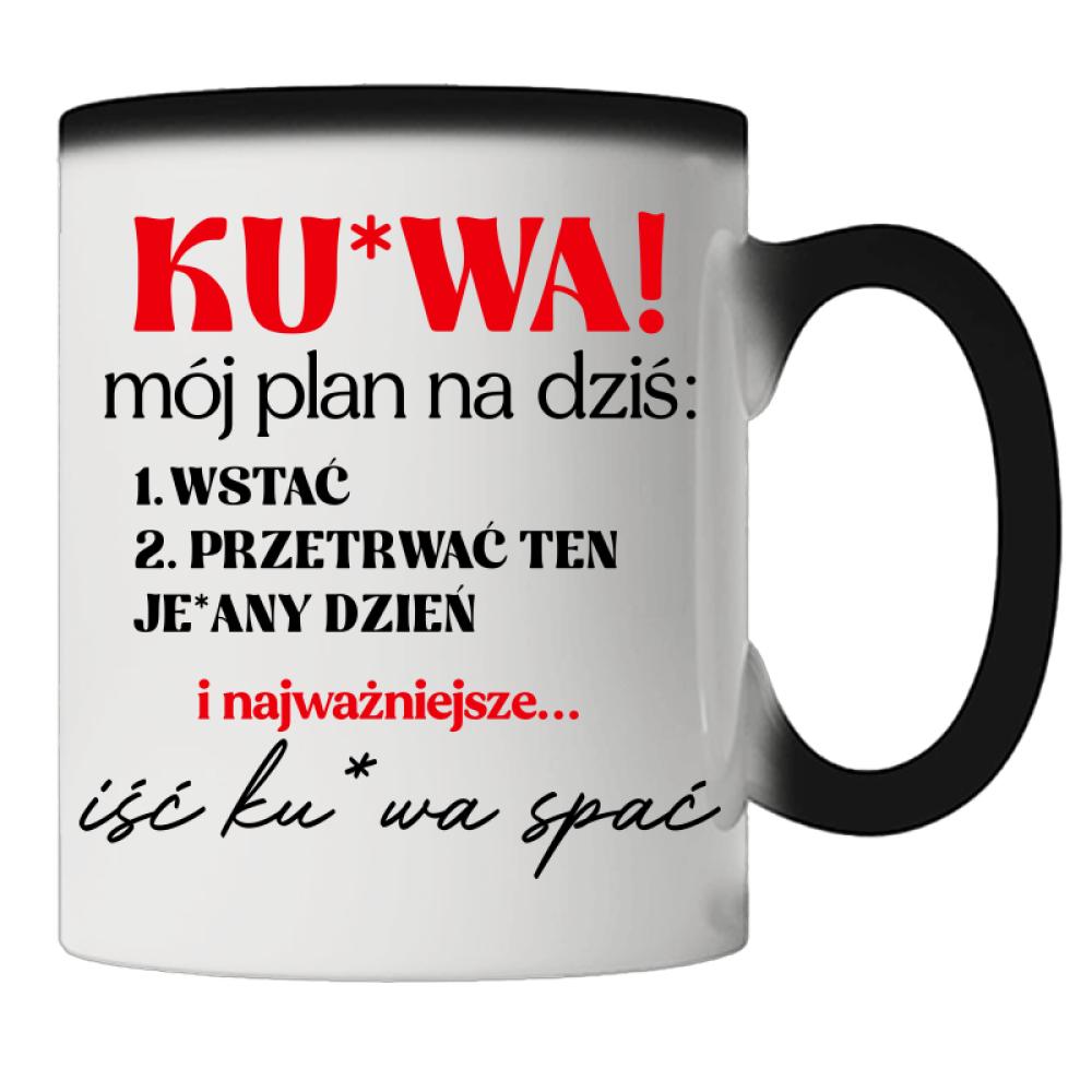 PLAN NA DZIŚ kubek magiczny kolor turkus