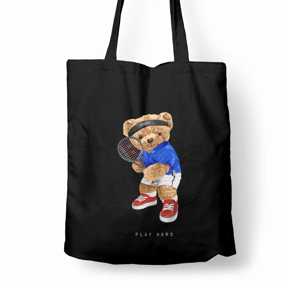 Play Hard torba bawełniana