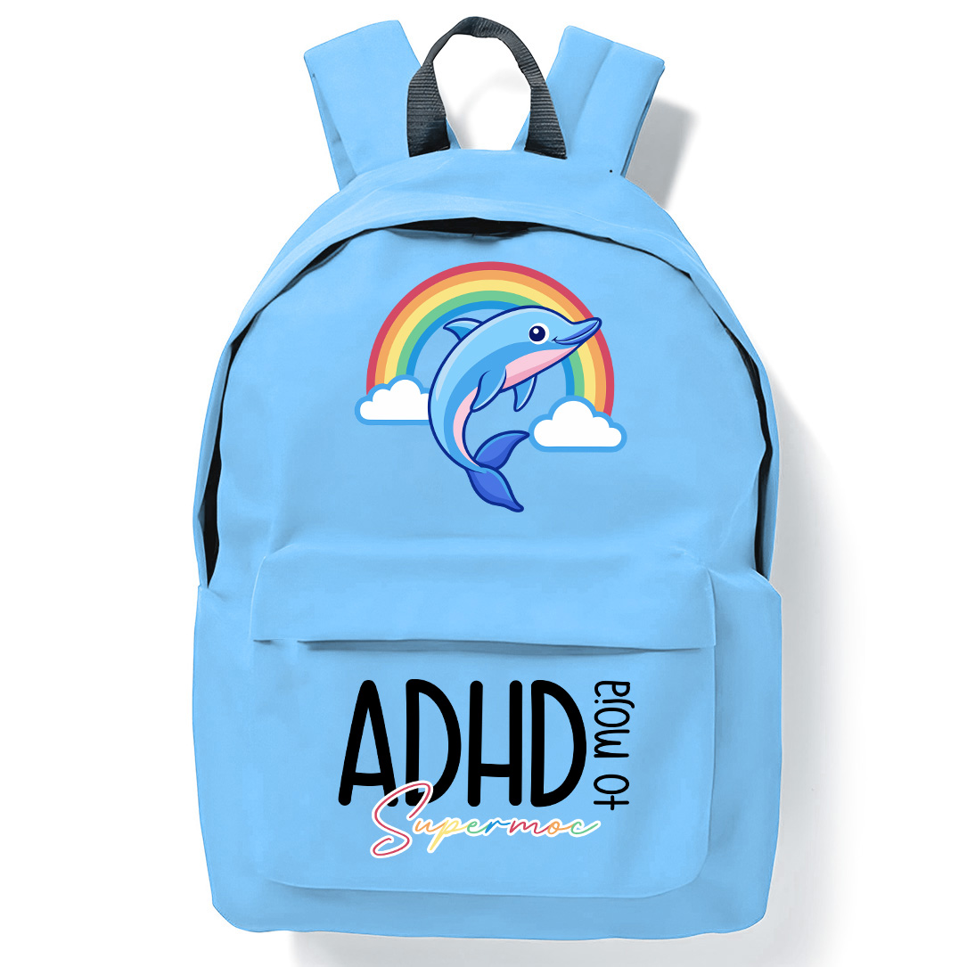 Plecak ADHD to moja supermoc plecak kolor sky blue