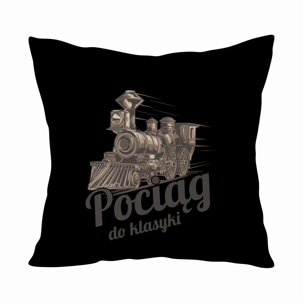Pociąg do klasyki poduszka kolor vanilla milkshake