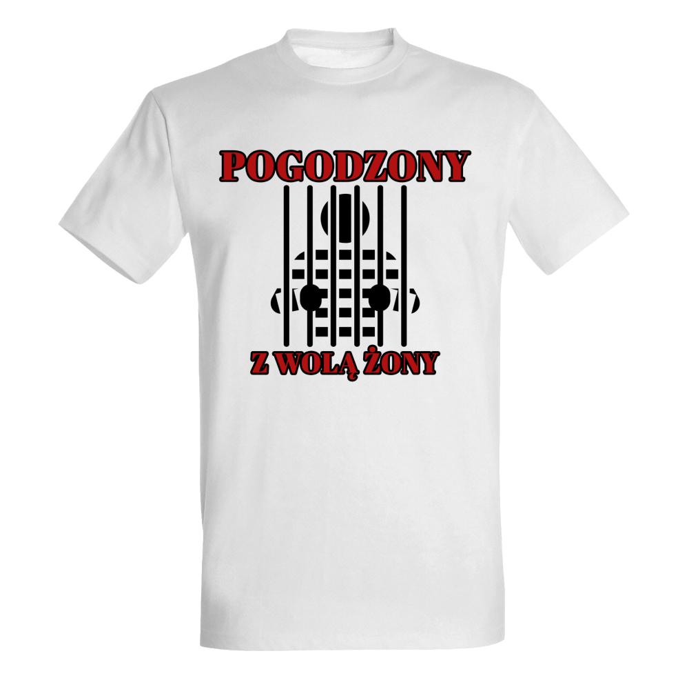 POGODZONY Z WOLĄ ŻONY koszulka męska