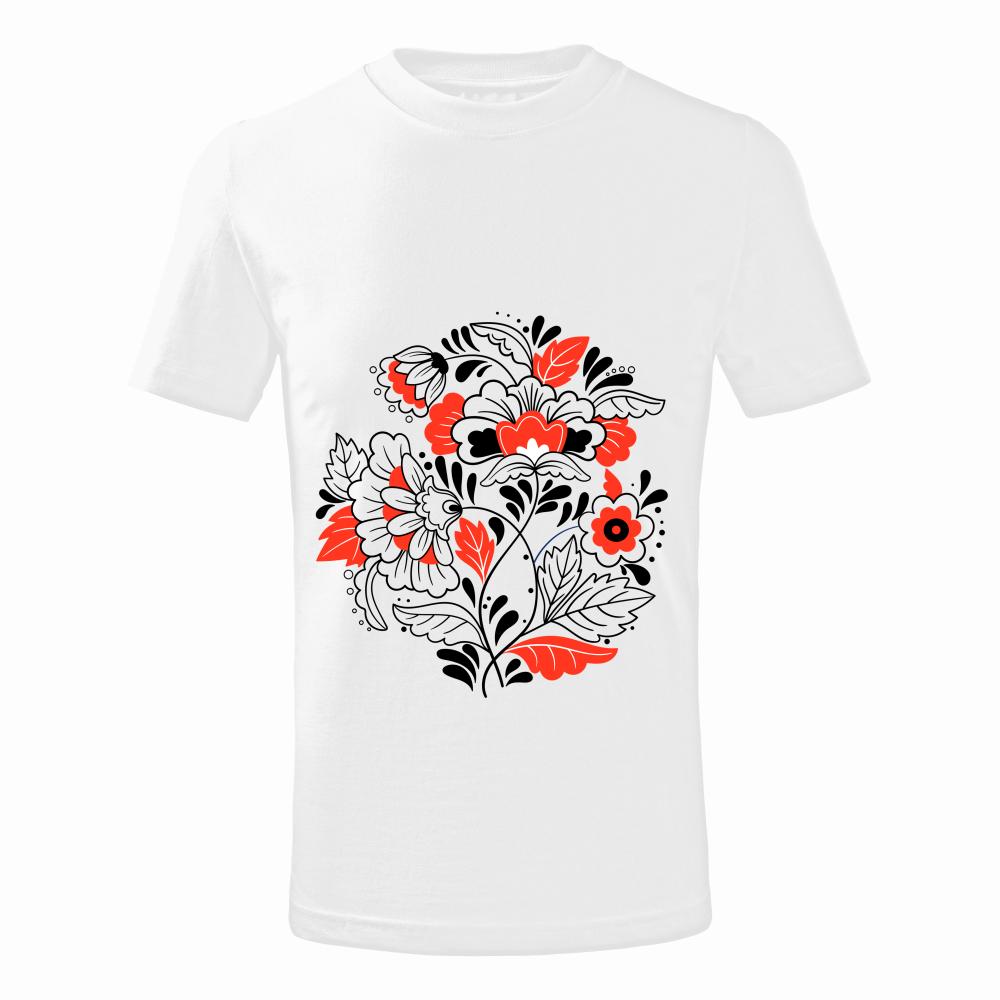 Polska Folkowe Kwiaty koszulka męska