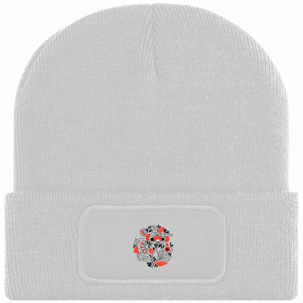 Polska Folkowe Kwiaty czapka zimowa