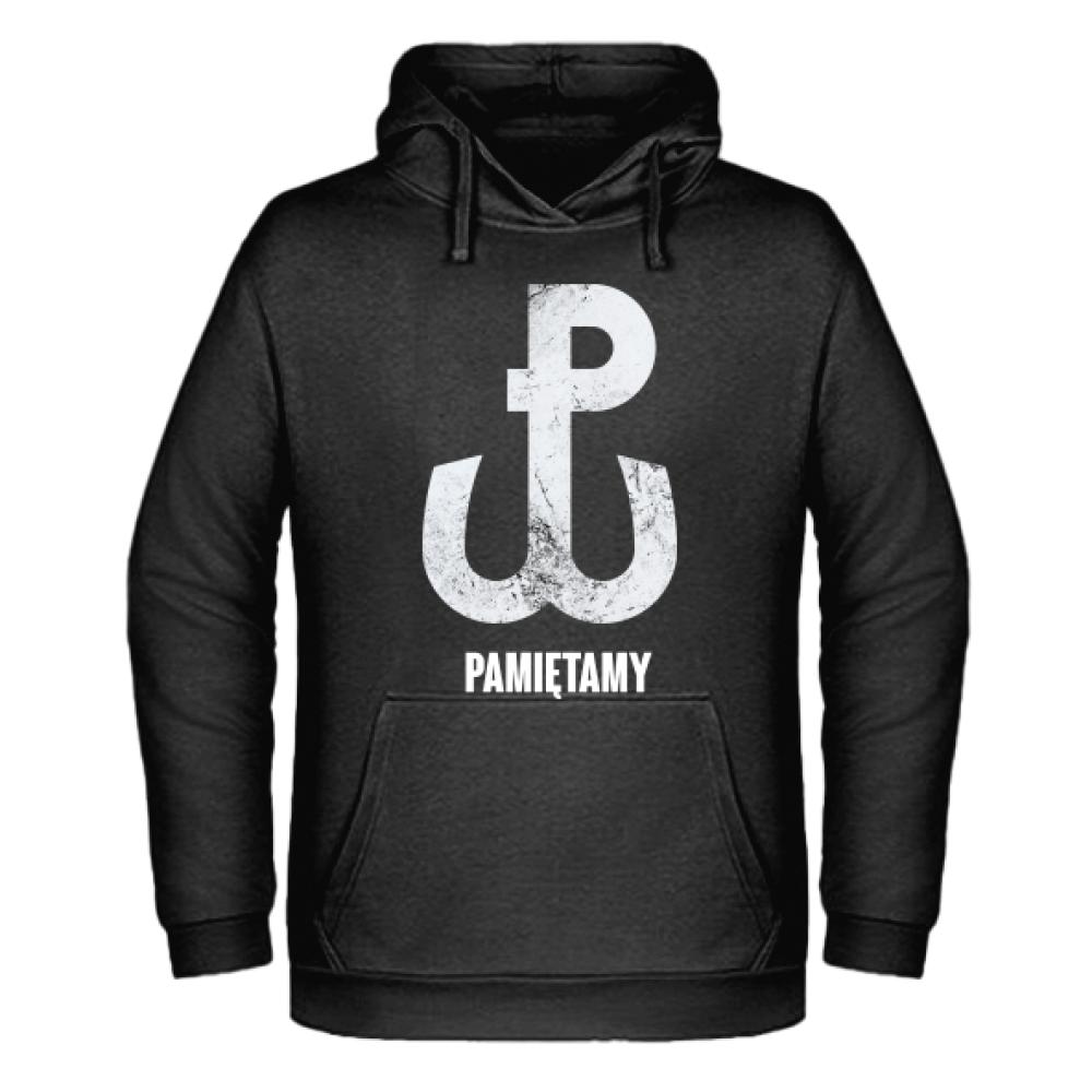 Polska Walcząca Pamiętamy bluza męska z kapturem