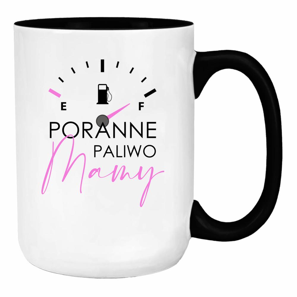 Poranne paliwo mamy duży kubek ucho kolor