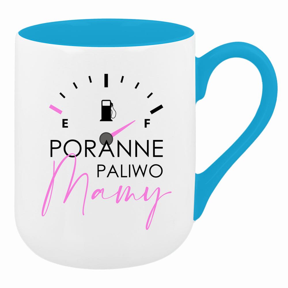 Poranne paliwo mamy kubek coffee kolor turkusowy