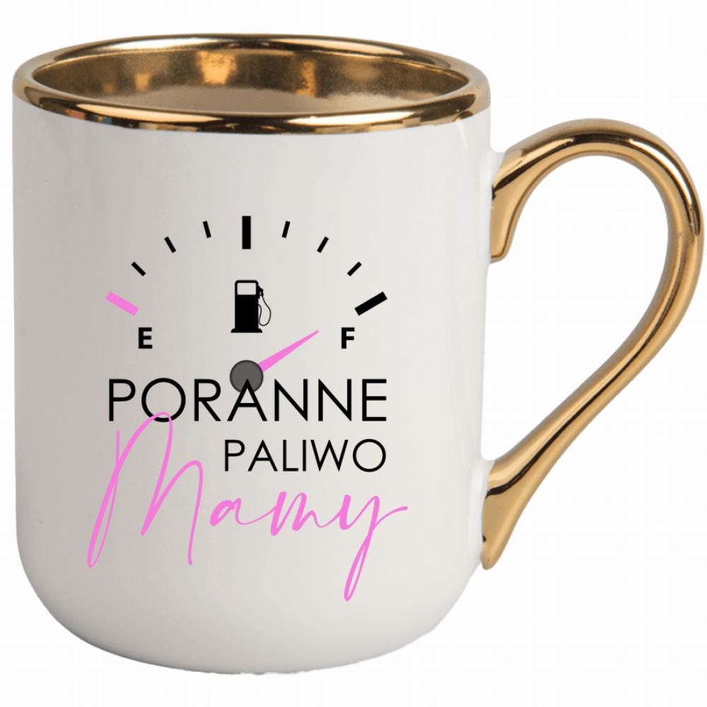 Poranne paliwo mamy kubek elegant biały kolor navy