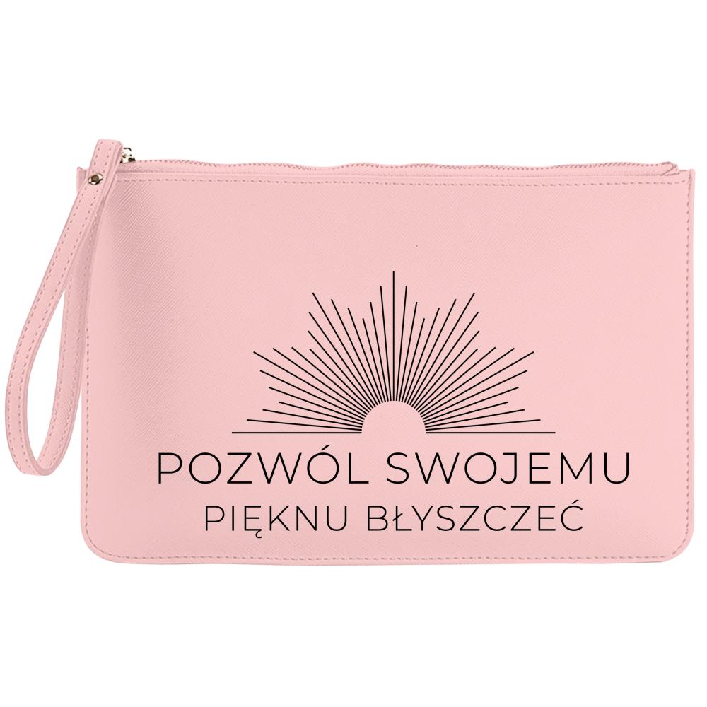 Pozwól swojemu pięknu błyszczeć kosmetyczka kolor kremowy kosmetyczka