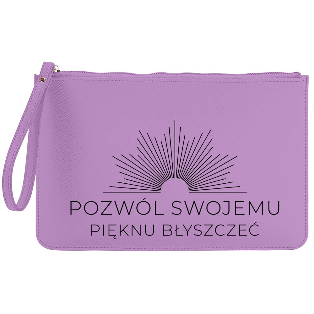 Pozwól swojemu pięknu błyszczeć kosmetyczka kolor purpurowy