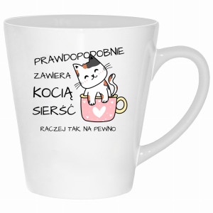 Prawdopodobnie zawiera kocią sierść Raczej tak