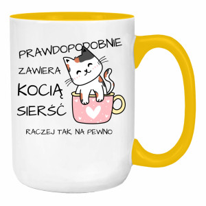 Prawdopodobnie zawiera kocią sierść Raczej tak