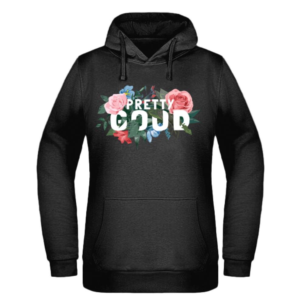 Pretty Good Białe bluza damska z kapturem