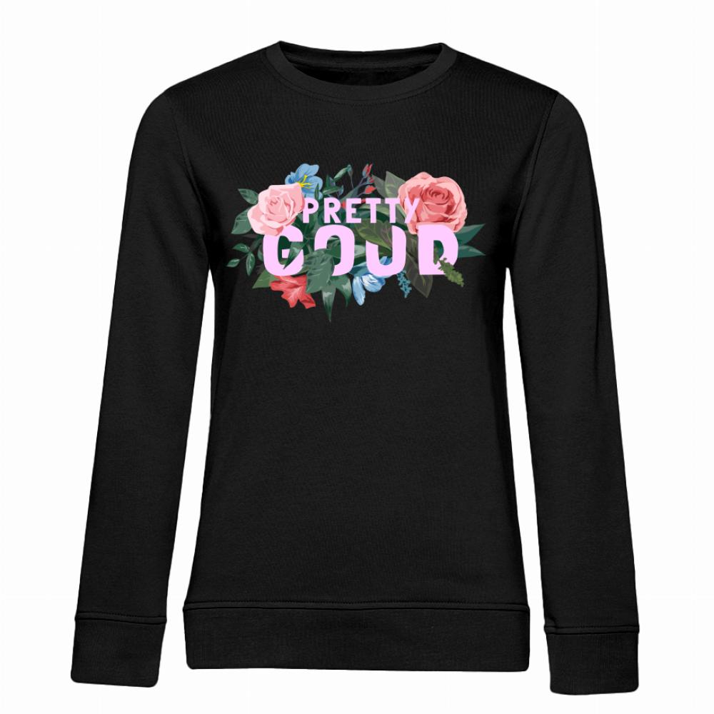 Pretty Good Różowy bluza damska bez kaptura