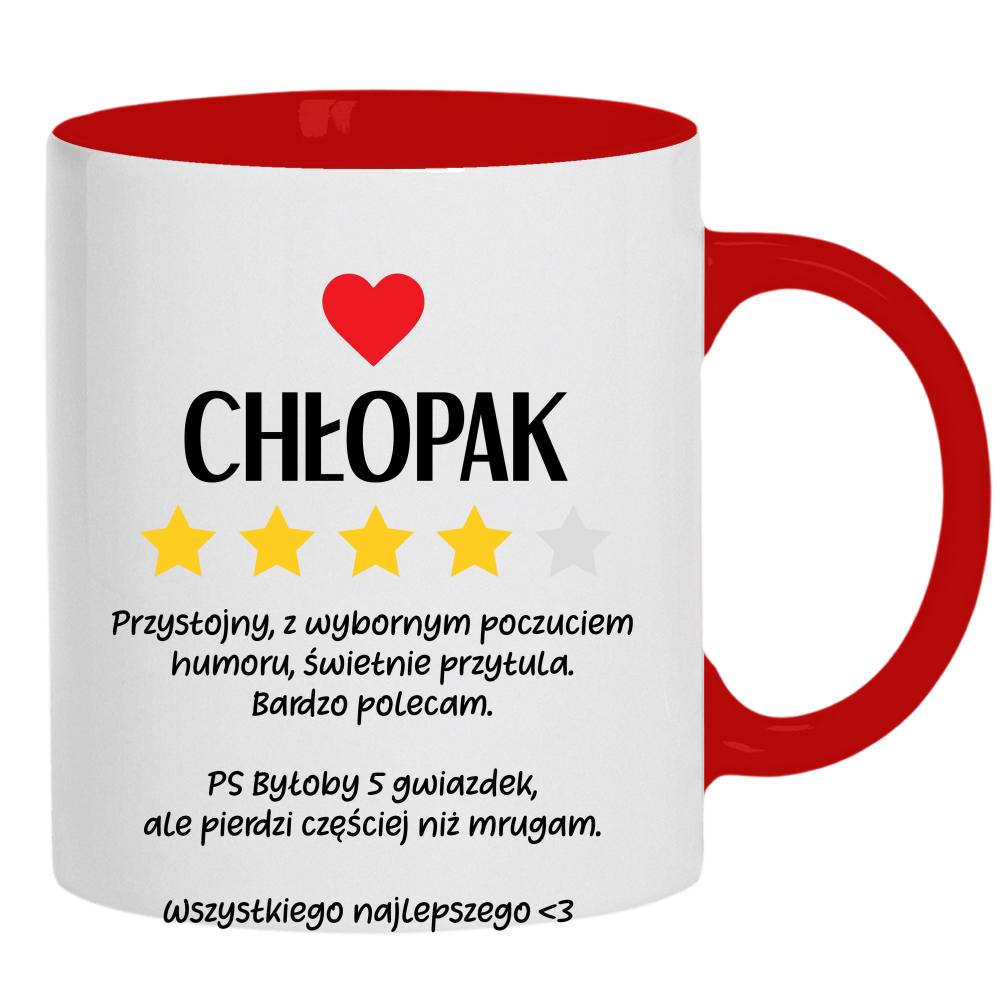 Prezent Chłopak kubek ucho kolor
