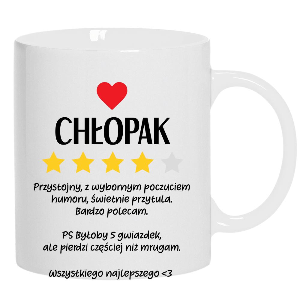 Prezent Chłopak kubek ucho kolor kolor biały