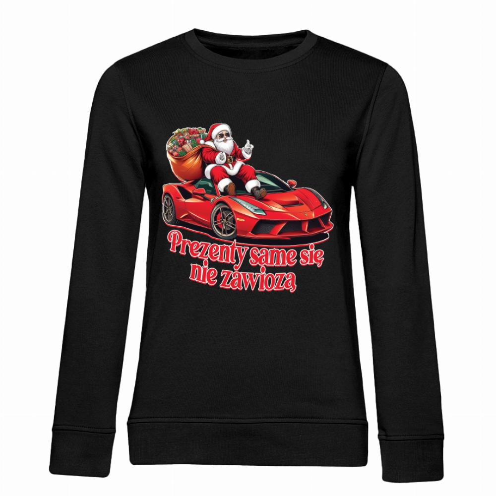 Prezenty same się nie zawiozą bluza damska bez kaptura