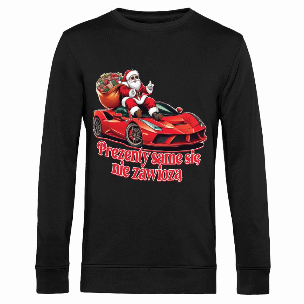 Prezenty same się nie zawiozą bluza męska bez kaptura