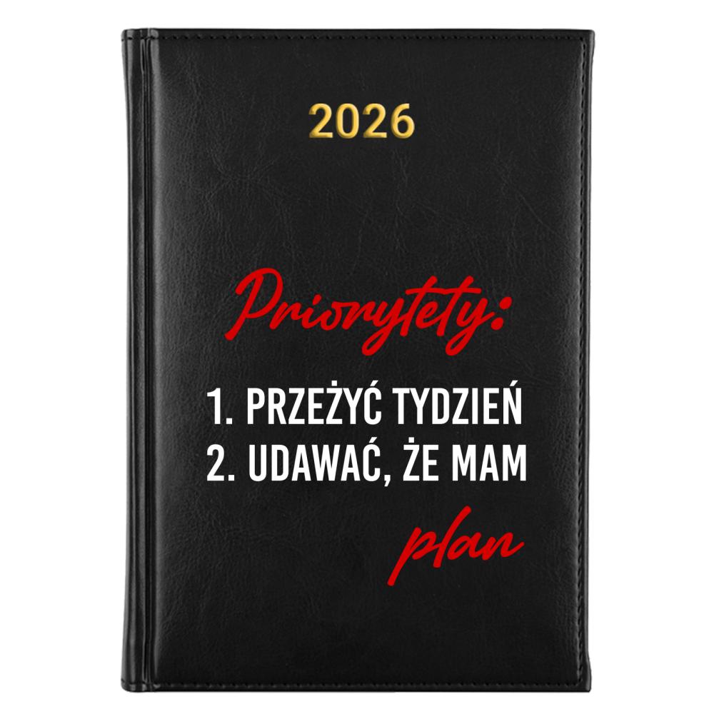 Priorytety Udawać, że mam plan kalendarz a5