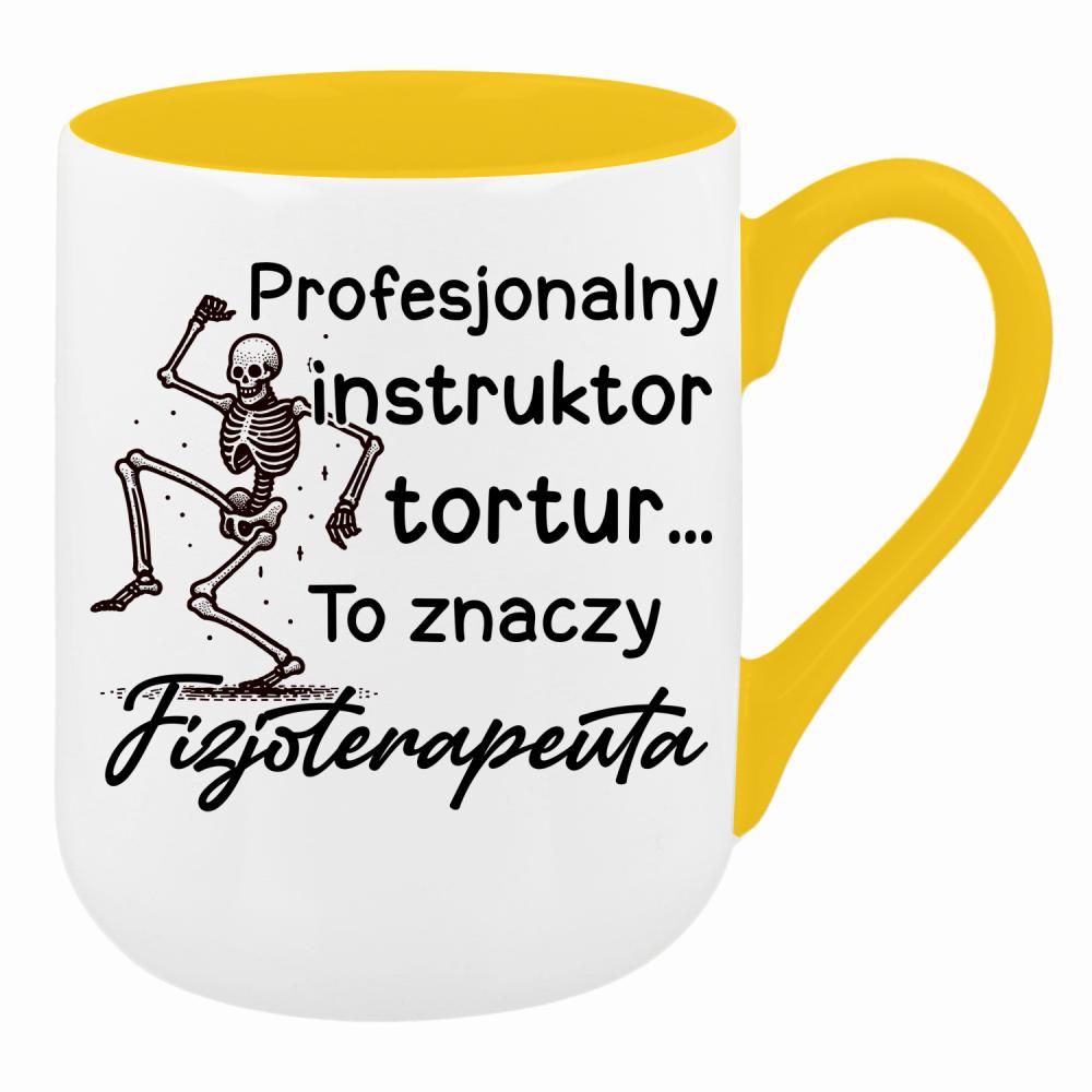 Profesjonalny instruktor tortur... kubek coffee kolor żółty