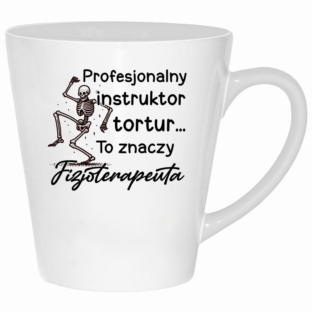 Profesjonalny instruktor tortur... kubek latte kolor biały