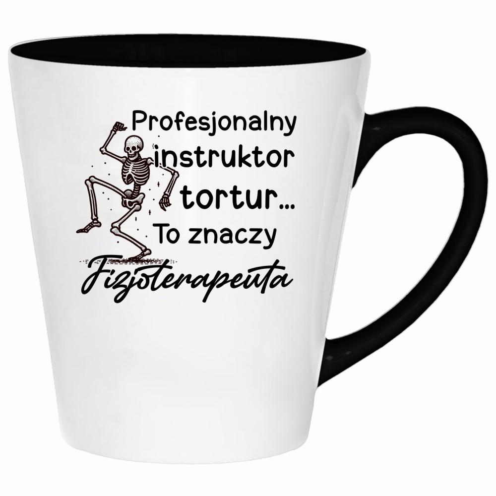 Profesjonalny instruktor tortur... kubek latte kolor zielony