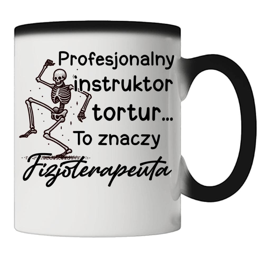 Profesjonalny instruktor tortur... kubek magiczny kolor żółtyy
