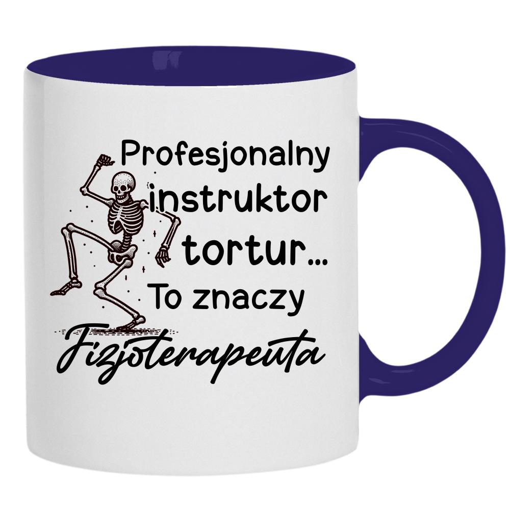 Profesjonalny instruktor tortur... kubek ucho kolor kolor navy