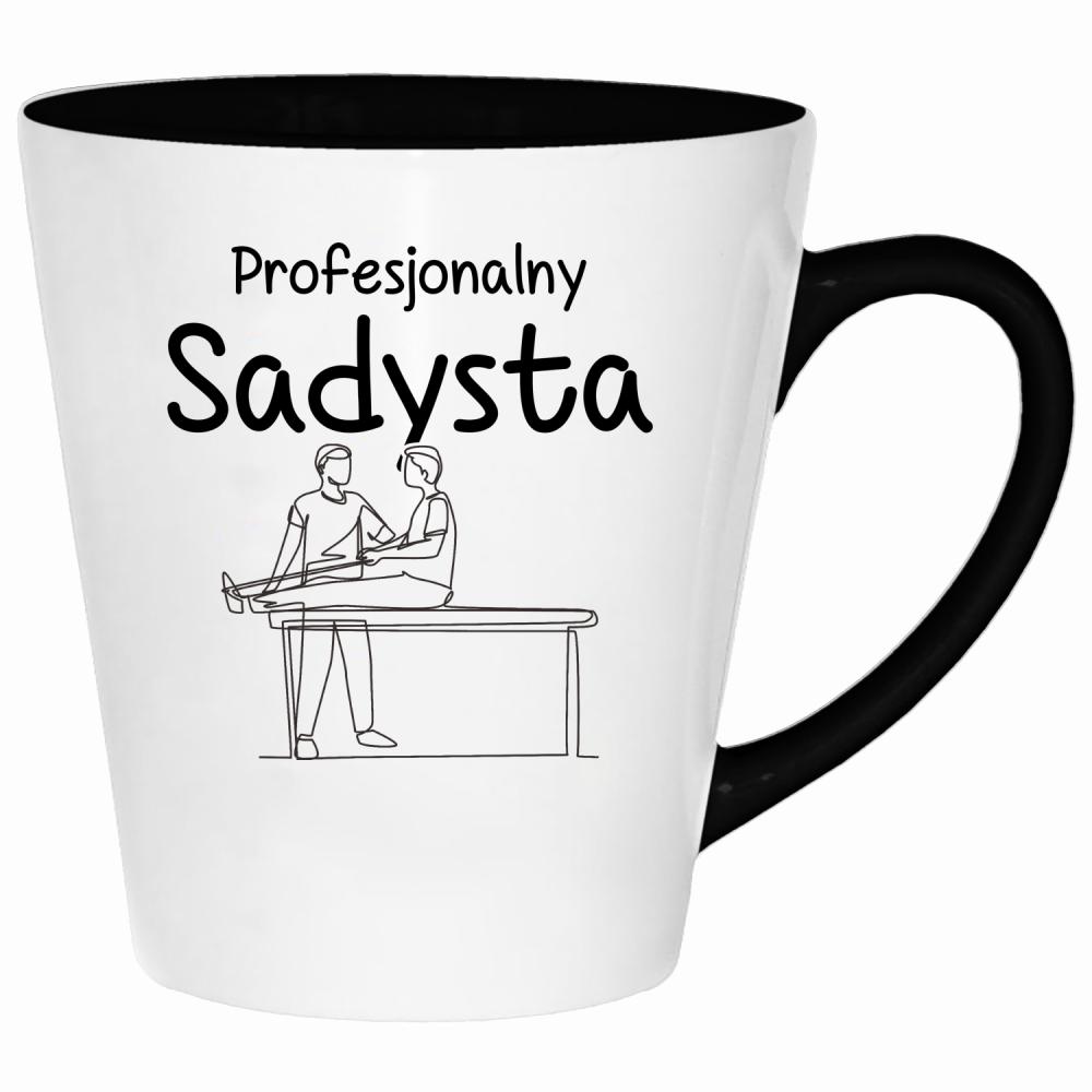 Profesjonalny sadysta kubek latte kolor red