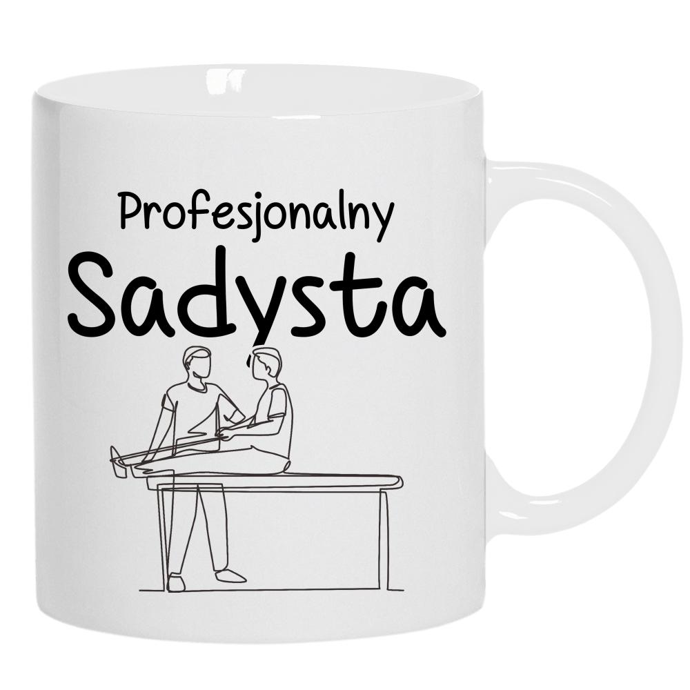 Profesjonalny sadysta kubek ucho kolor kolor biały