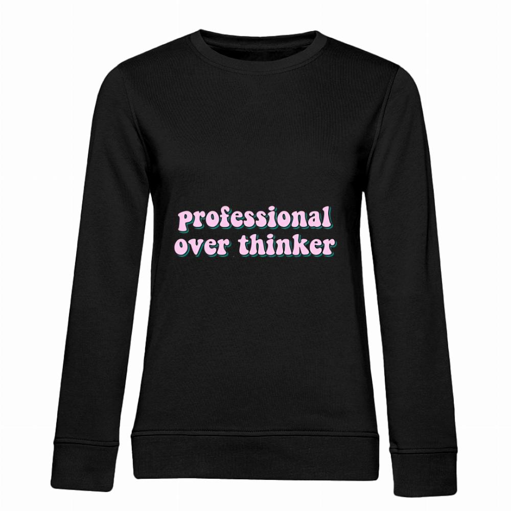 Professional over thinker bluza damska bez kaptura kolor vanilla milkshake