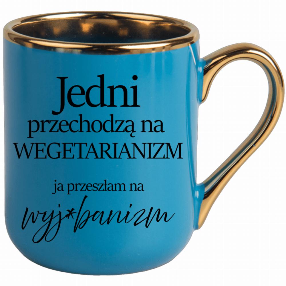 Przeszłam na wyje#banizm kubek elegant niebieski