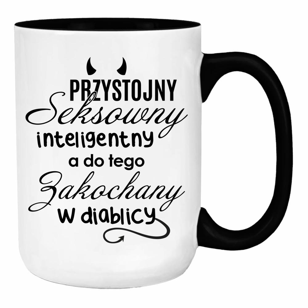 Przystojny seksowny inteligentny duży kubek ucho kolor kolor czerwony