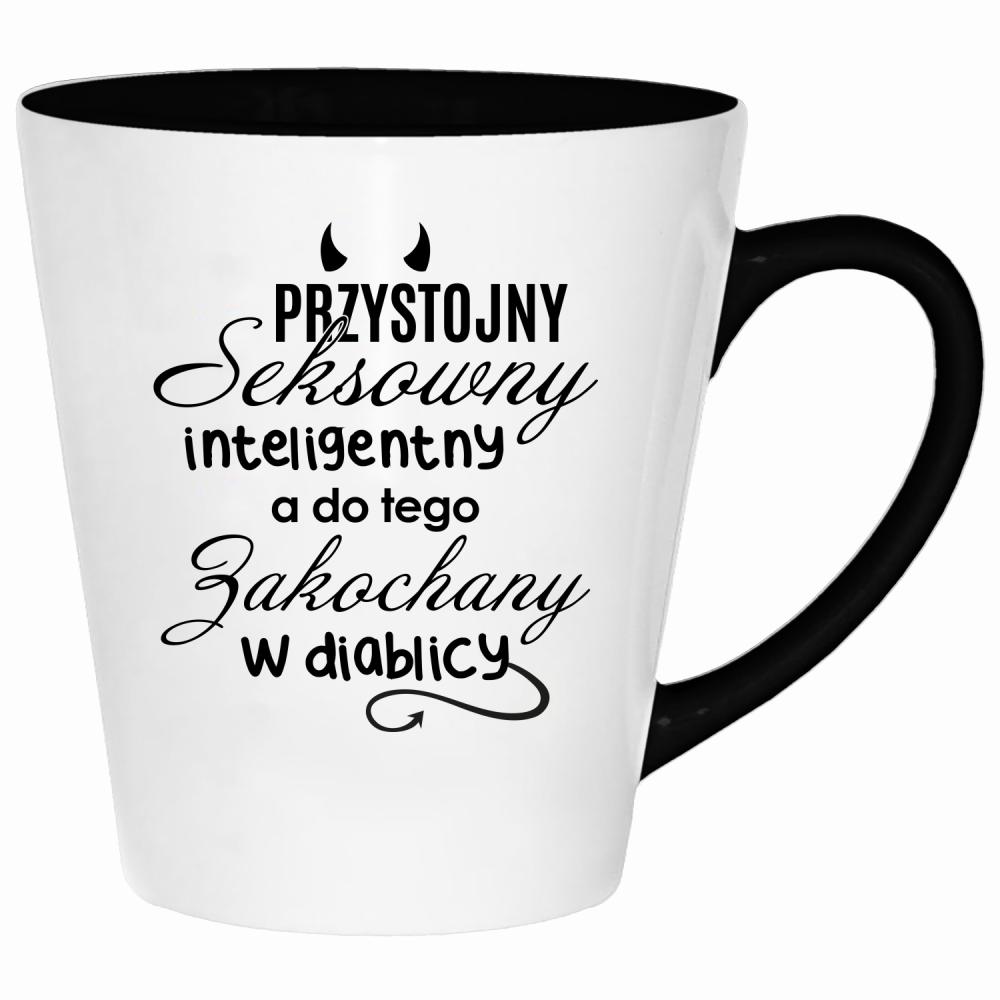 Przystojny seksowny inteligentny kubek latte kolor różowy