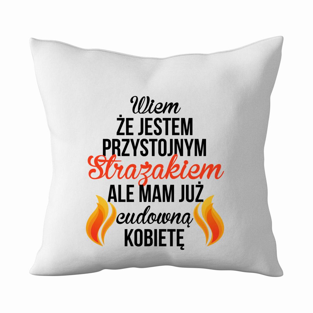 Przystojny Strażak poduszka