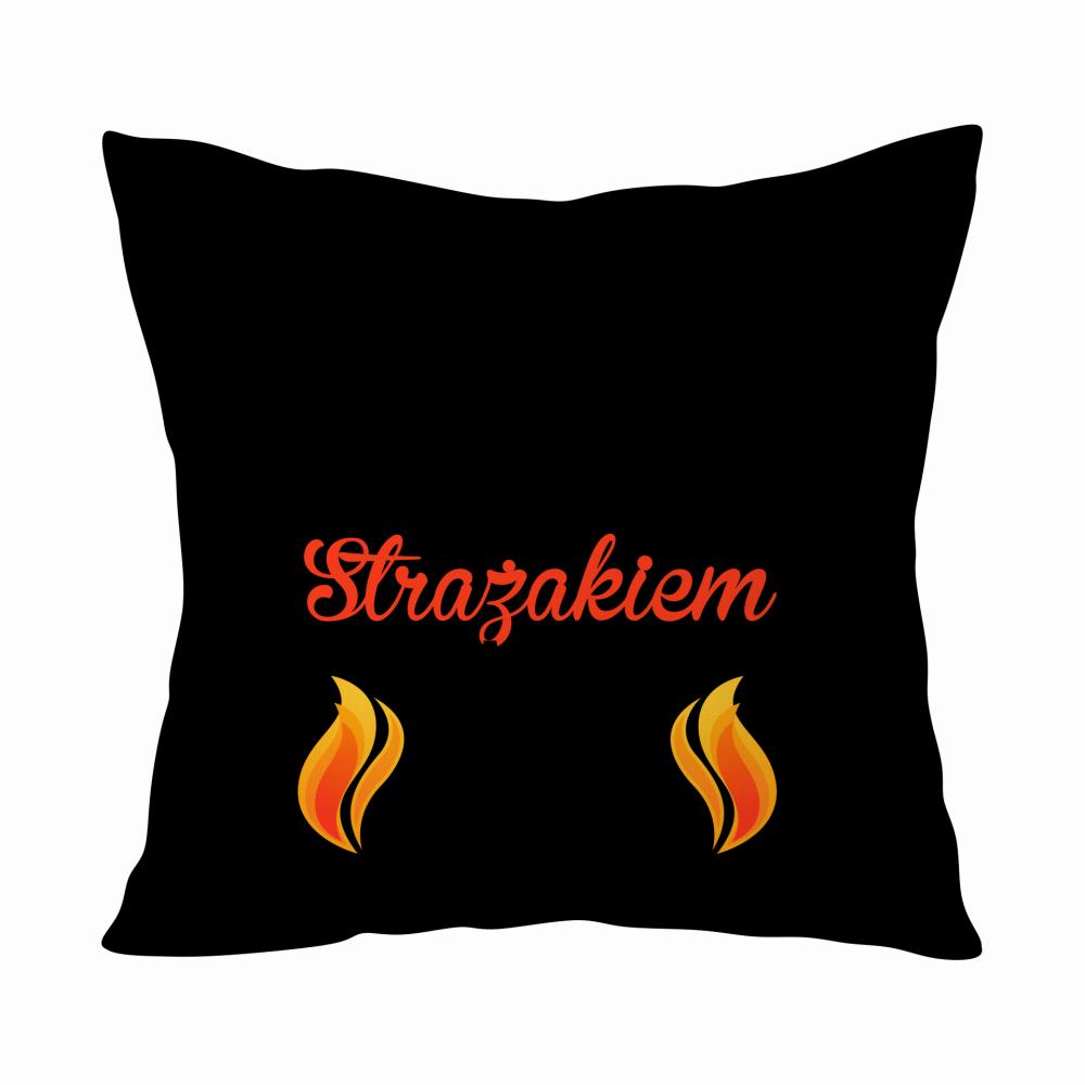 Przystojny Strażak poduszka kolor navy