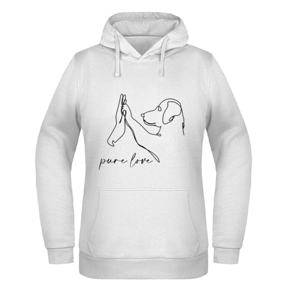PURE LOVE1 bluza damska z kapturem