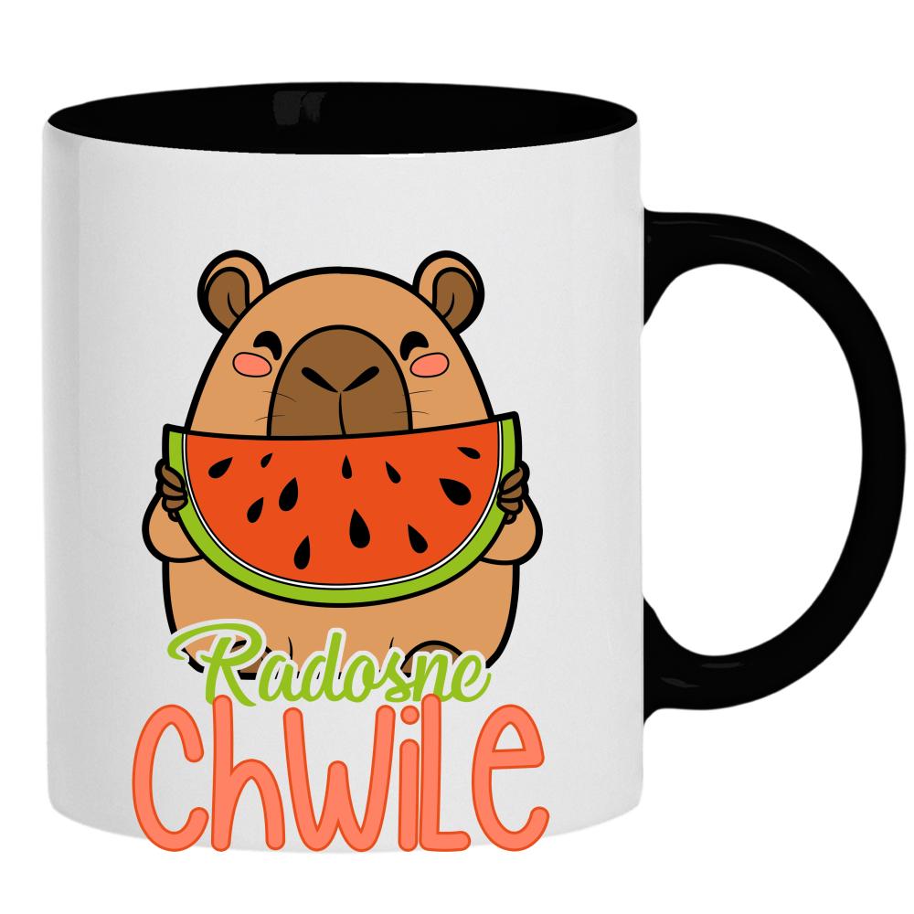 Radosne Chwile kubek ucho kolor kolor czarnyy