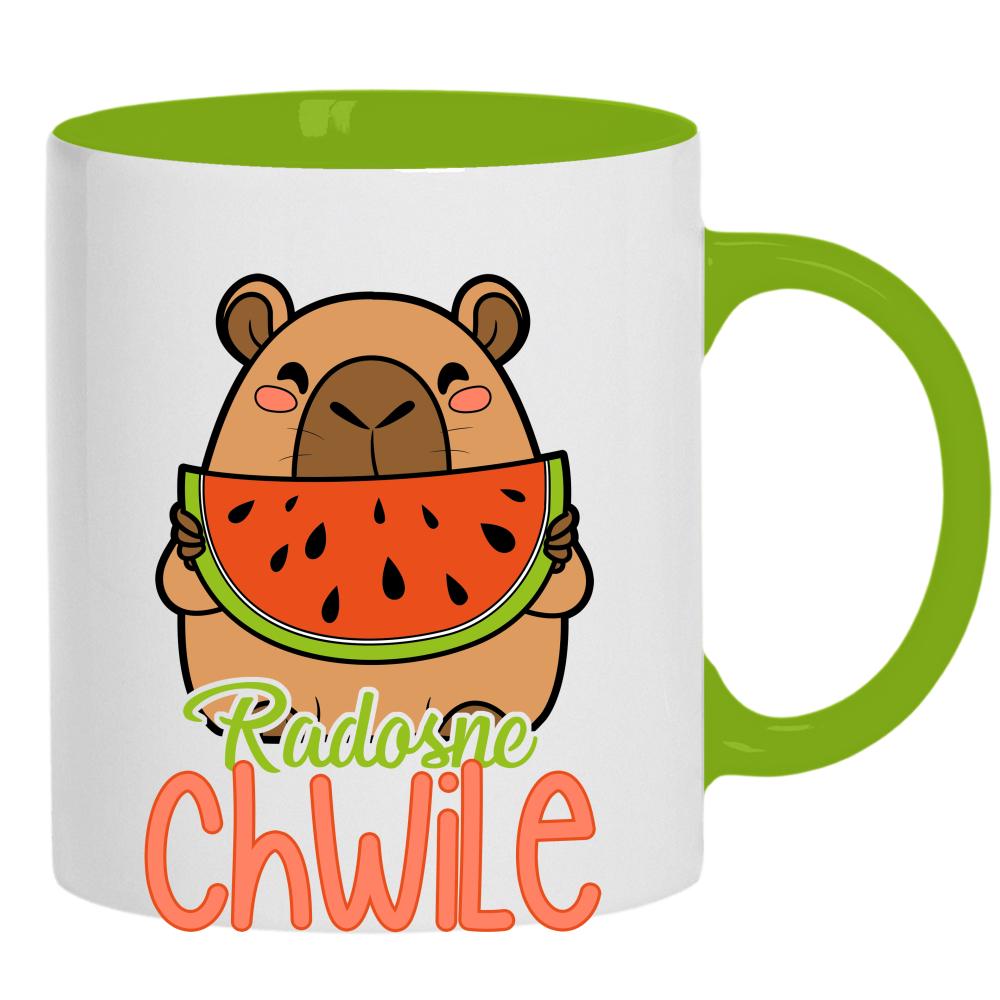 Radosne Chwile kubek ucho kolor kolor zielony