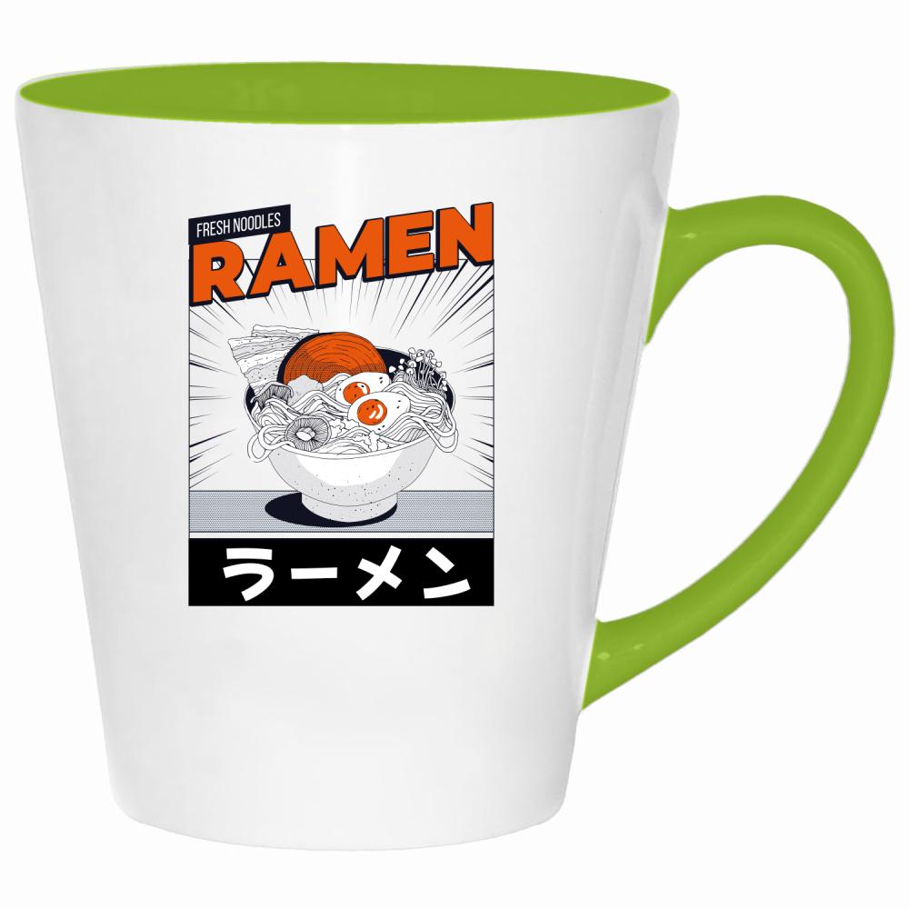 Ramen 2 kubek latte kolor limonka