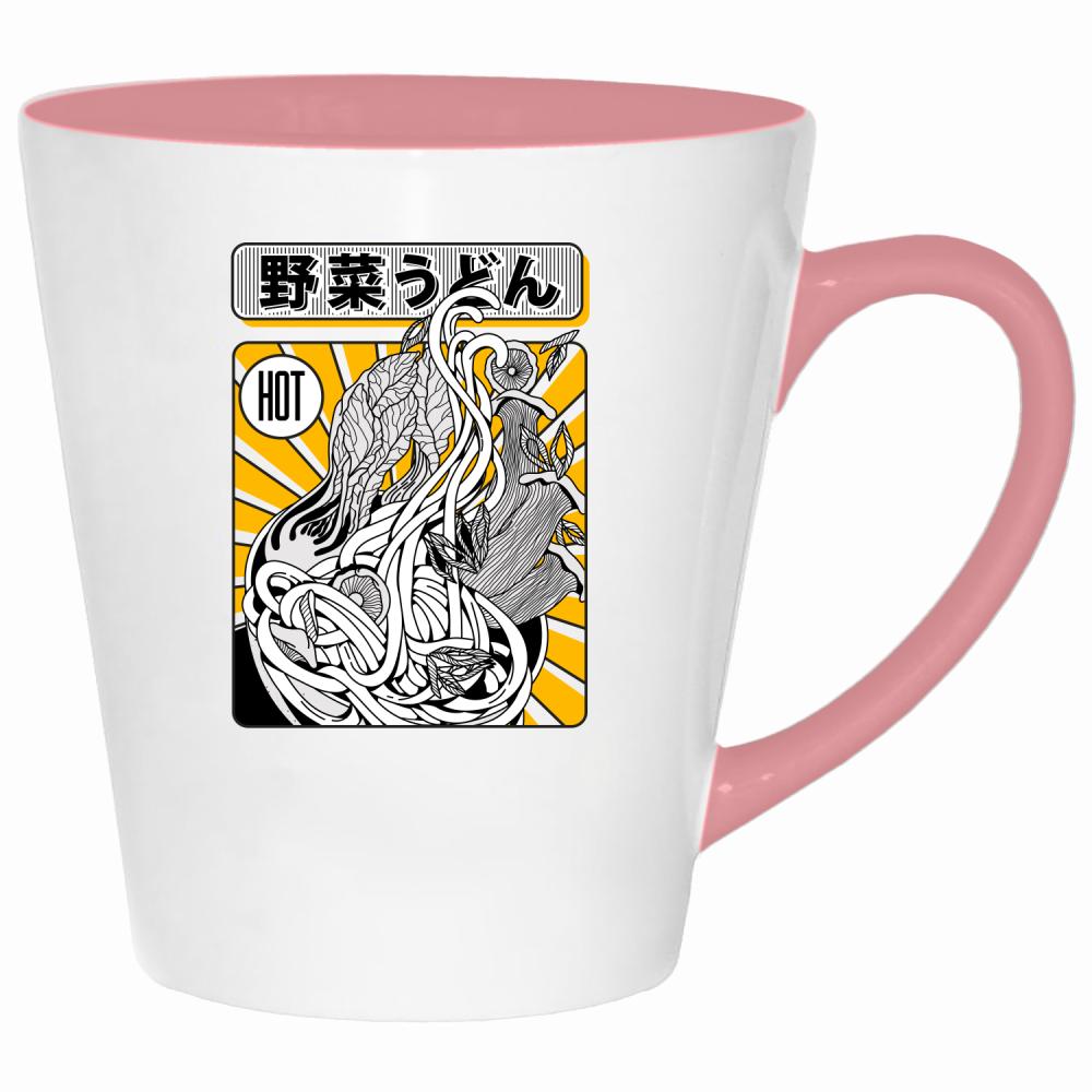 Ramen 3 kubek latte kolor pink