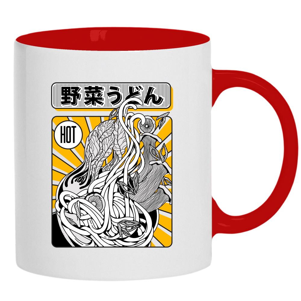 Ramen 3 kubek ucho kolor kolor żółty