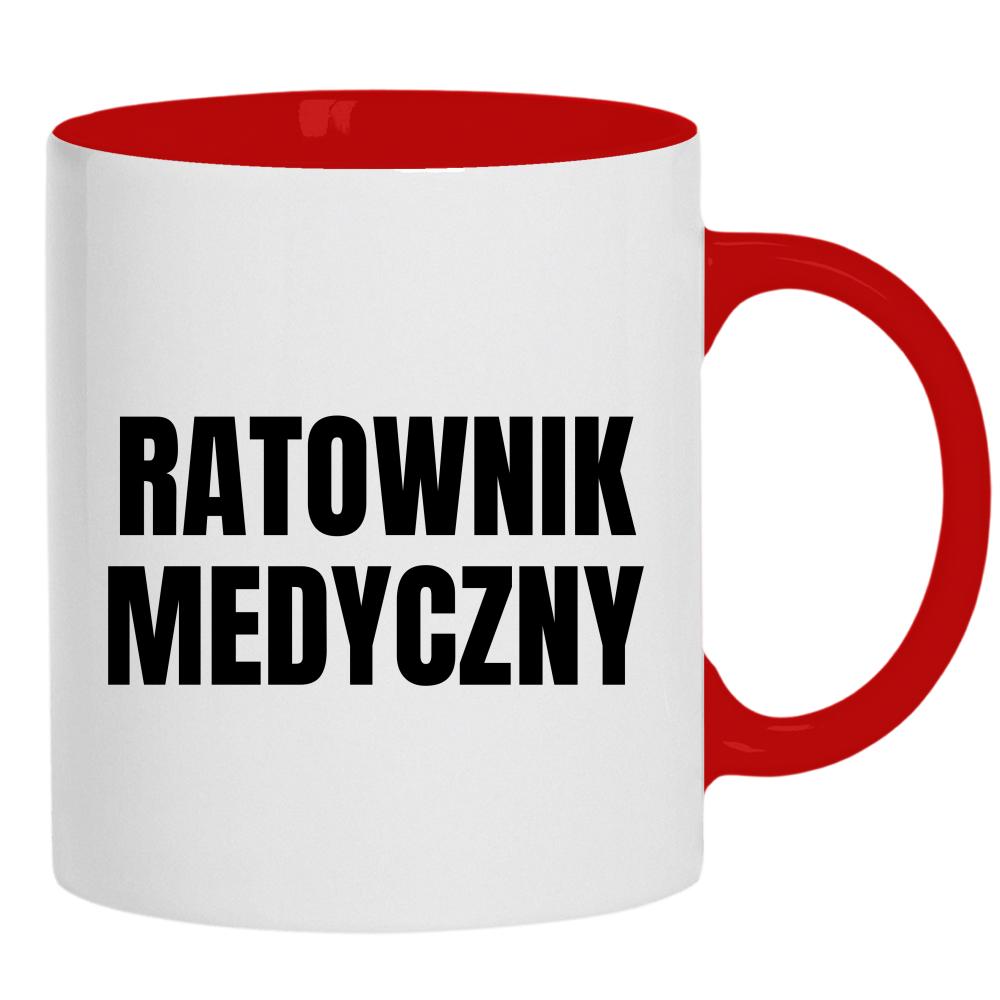 Ratownik Medyczny kubek ucho kolor