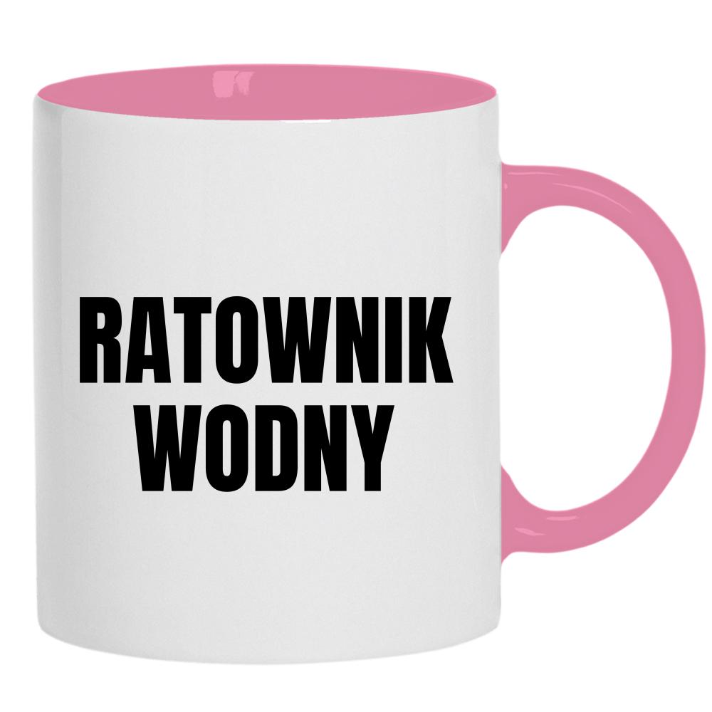 Ratownik Wodny kubek ucho kolor kolor różowy